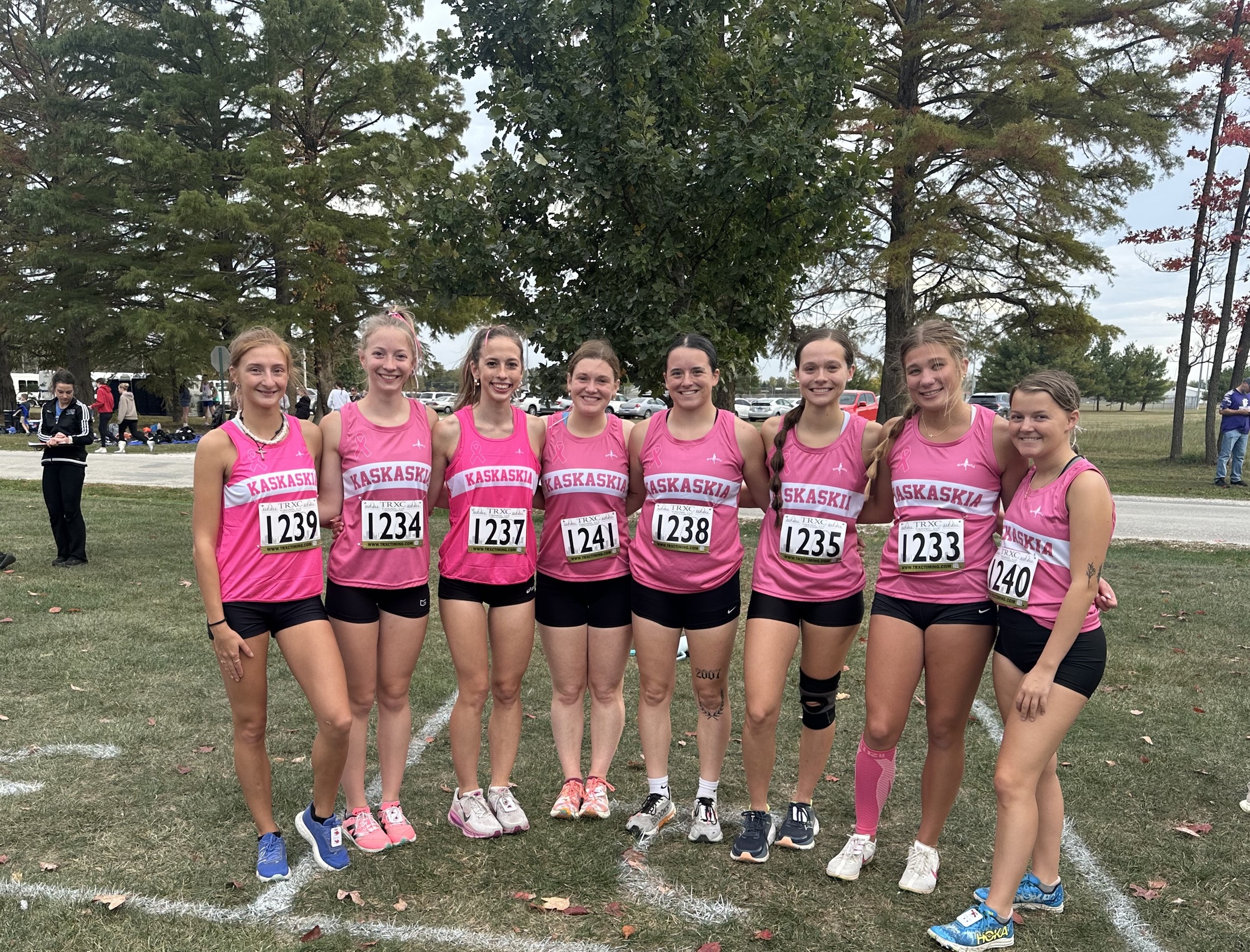 The Blue Angels sporting the pink jerseys for Breast Cancer Awareness Month.