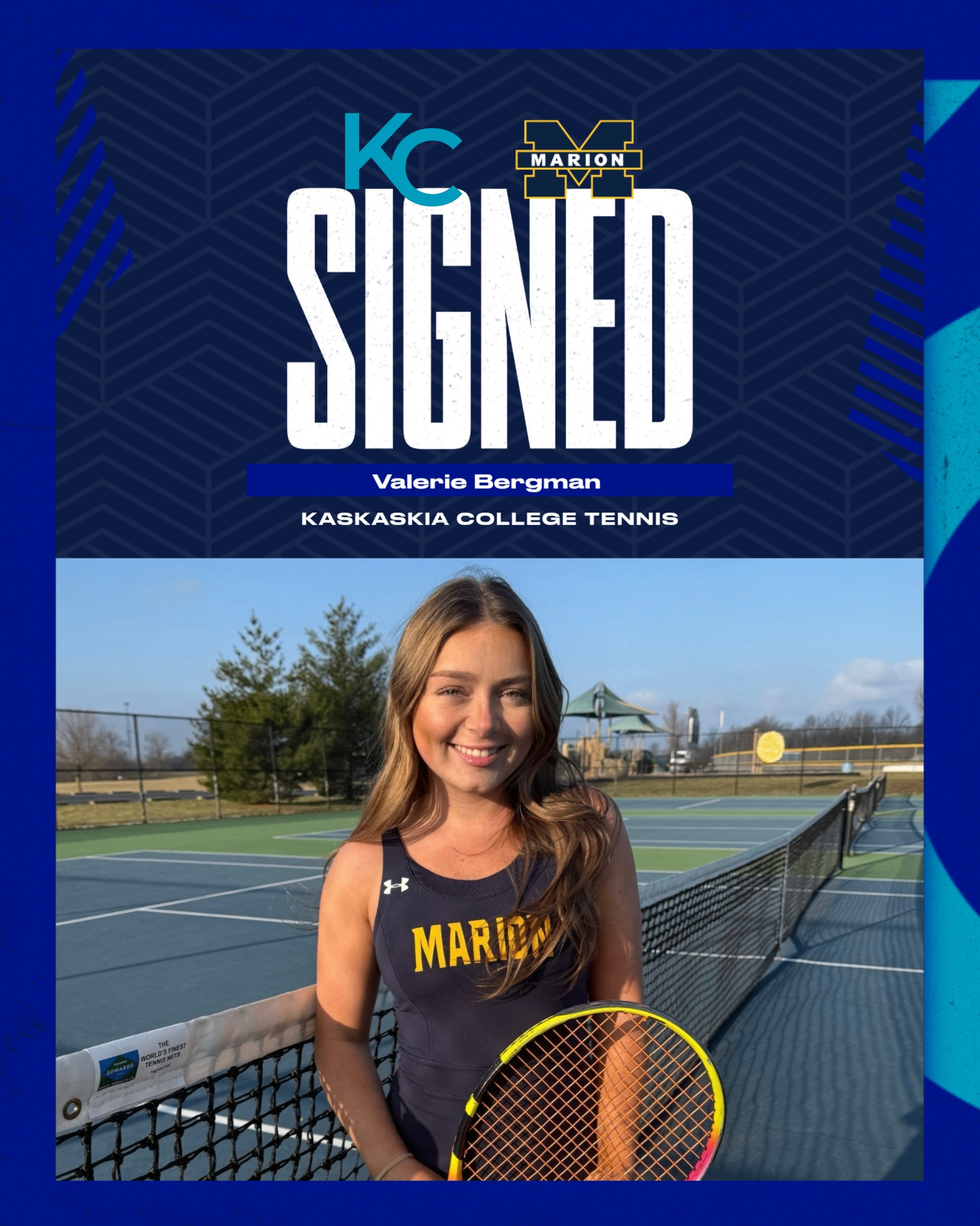 Valerie Bergman signs with Kaskaskia Tennis!