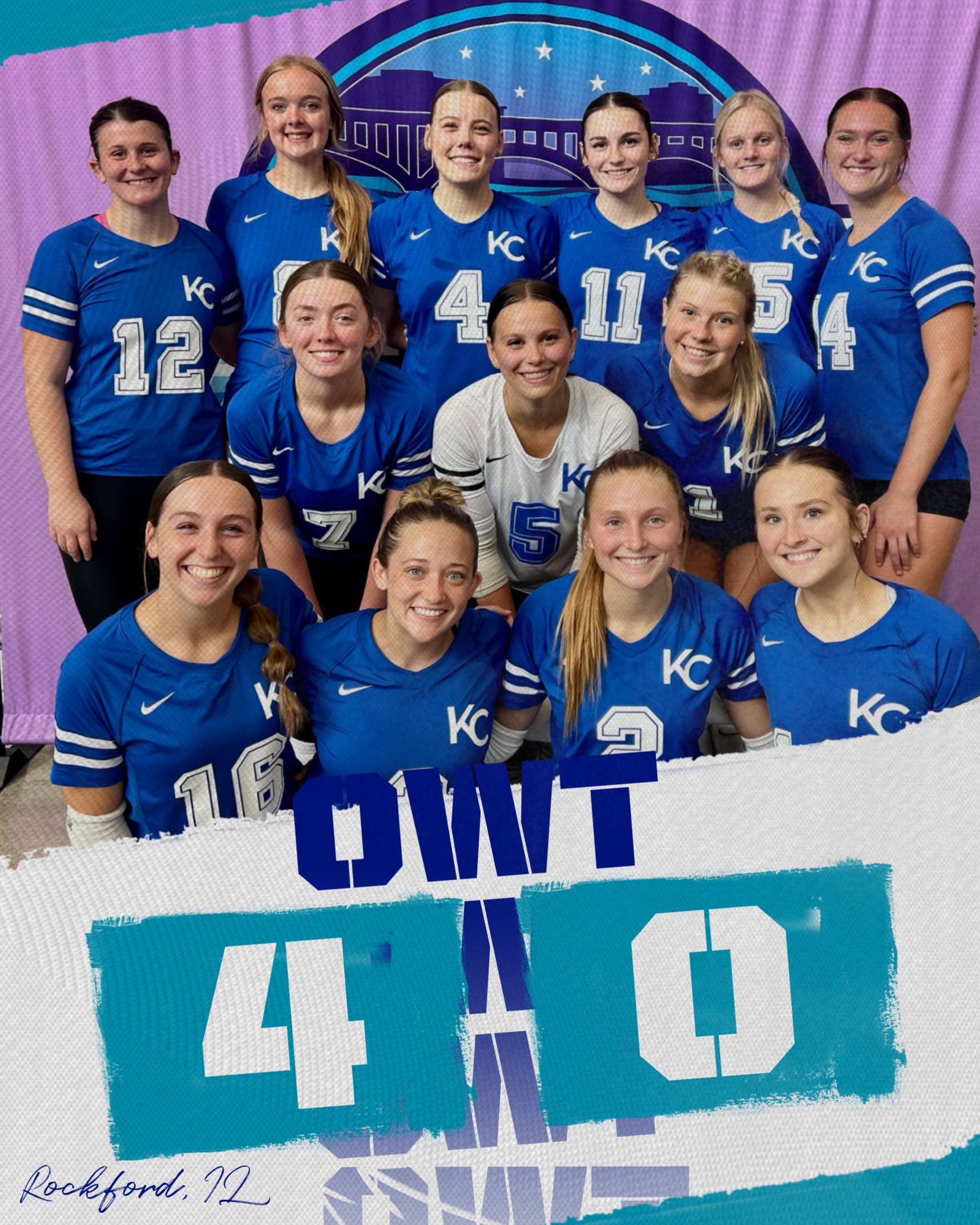 Blue Angel Volleyball Starts Season Strong with 4-0 Weekend
