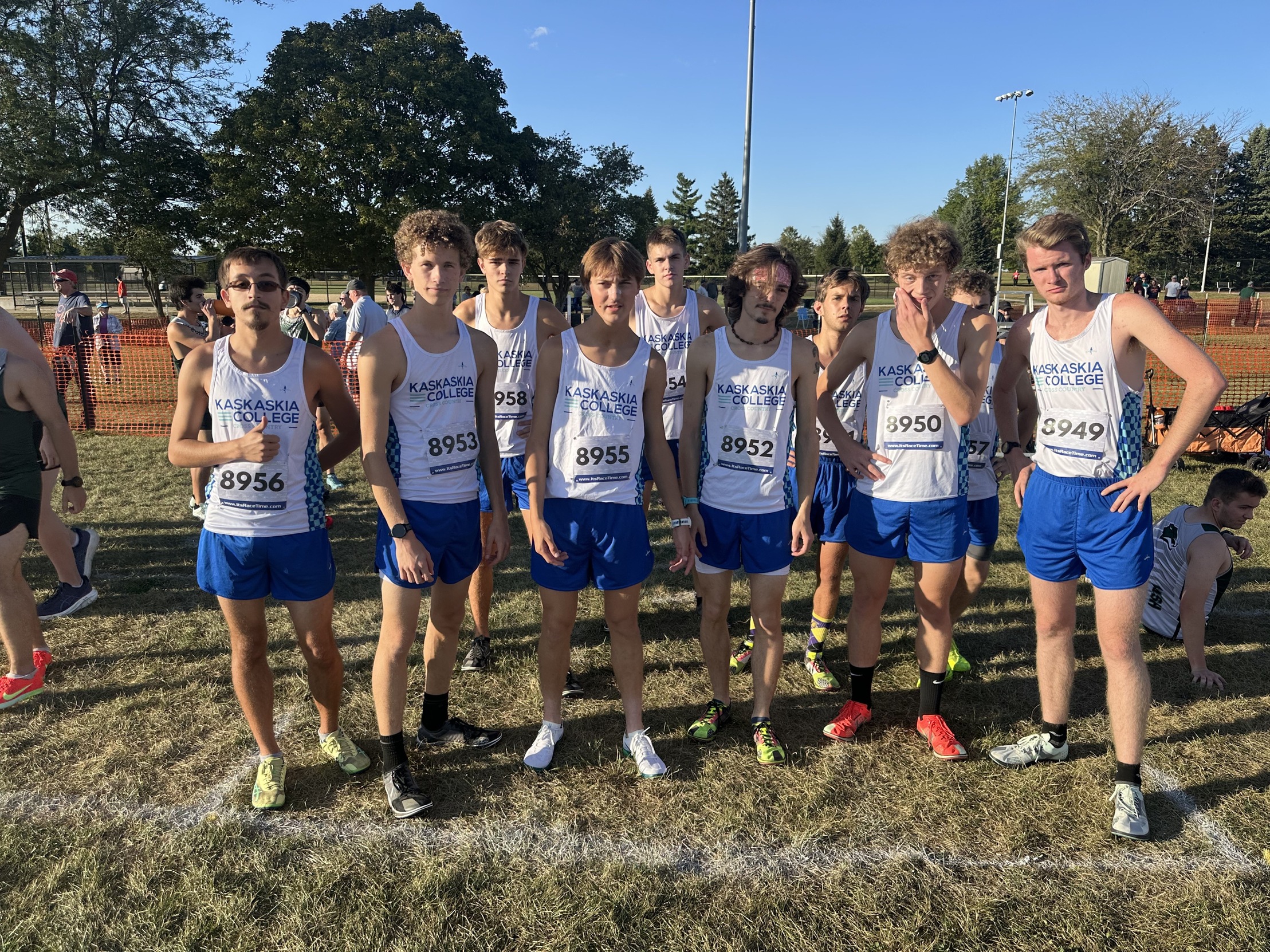 Blue Devils at the start line!